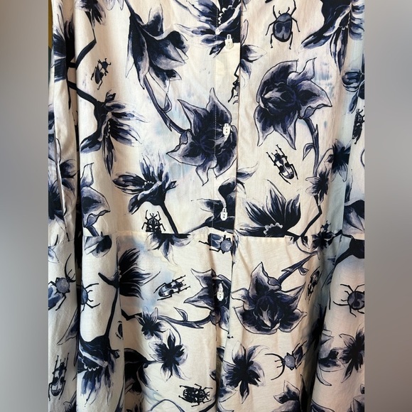 Osman Printed Suzie Floral Button Front Dress US 6 - Picture 7 of 12